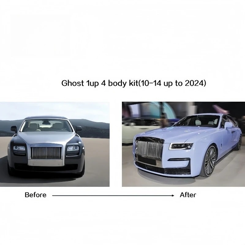 For  Ghost 1st Gen Upgrade to 4th Gen Body Kit 2010-2014 Upgrade to 2024 LED Headlights Front and Rear Bumper Grilles